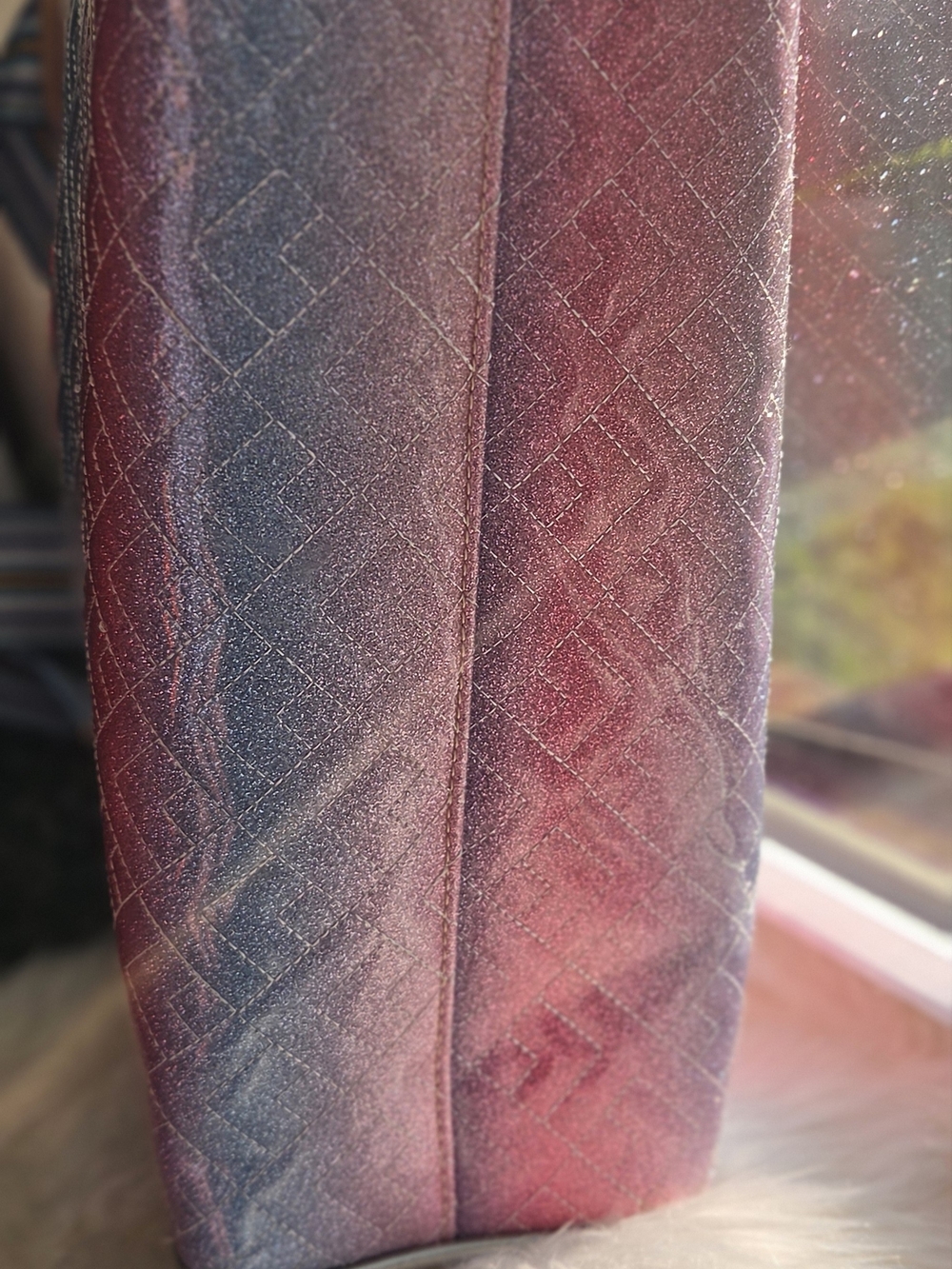 Consuela Iridescent Pink & Silver Tote - Picture 3 of 10